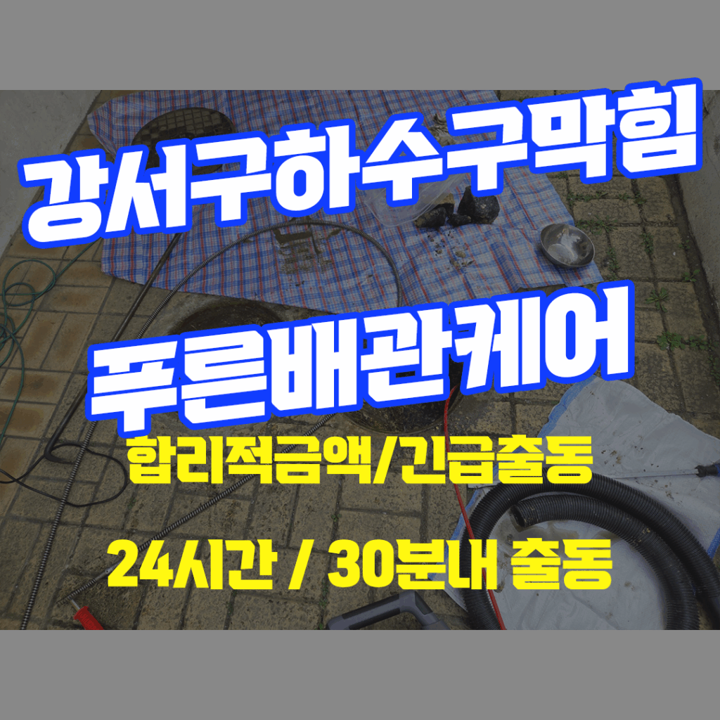 강서구하수구막힘
