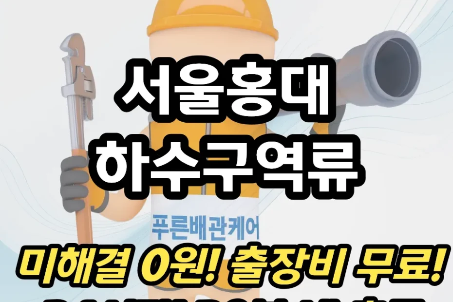 서울홍대하수구역류