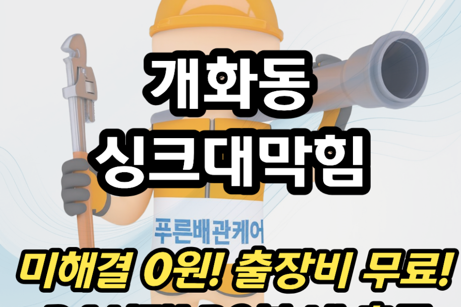 개화동싱크대막힘