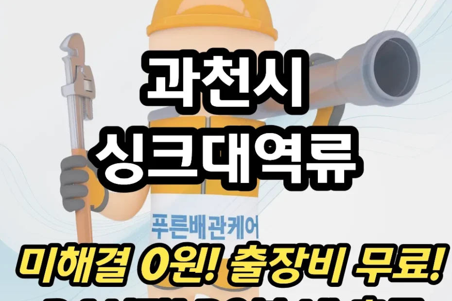 과천시싱크대역류