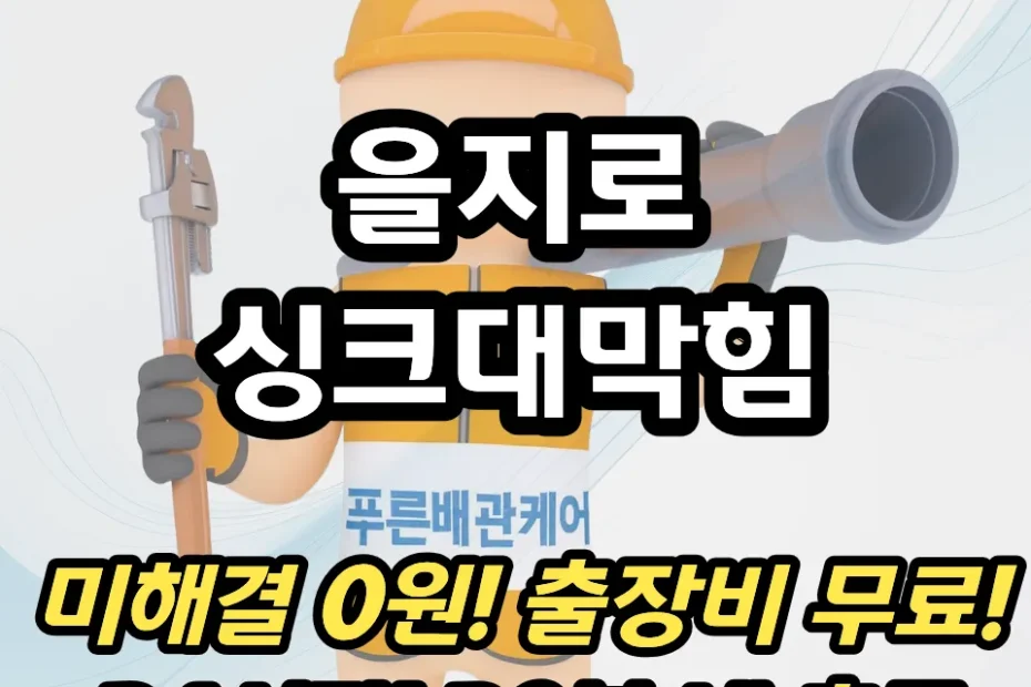 을지로싱크대막힘