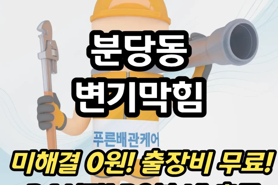 분당동변기막힘