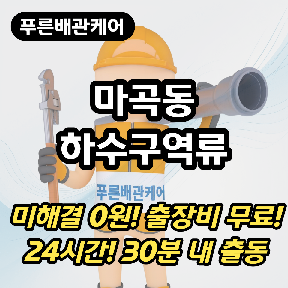 마곡동하수구역류