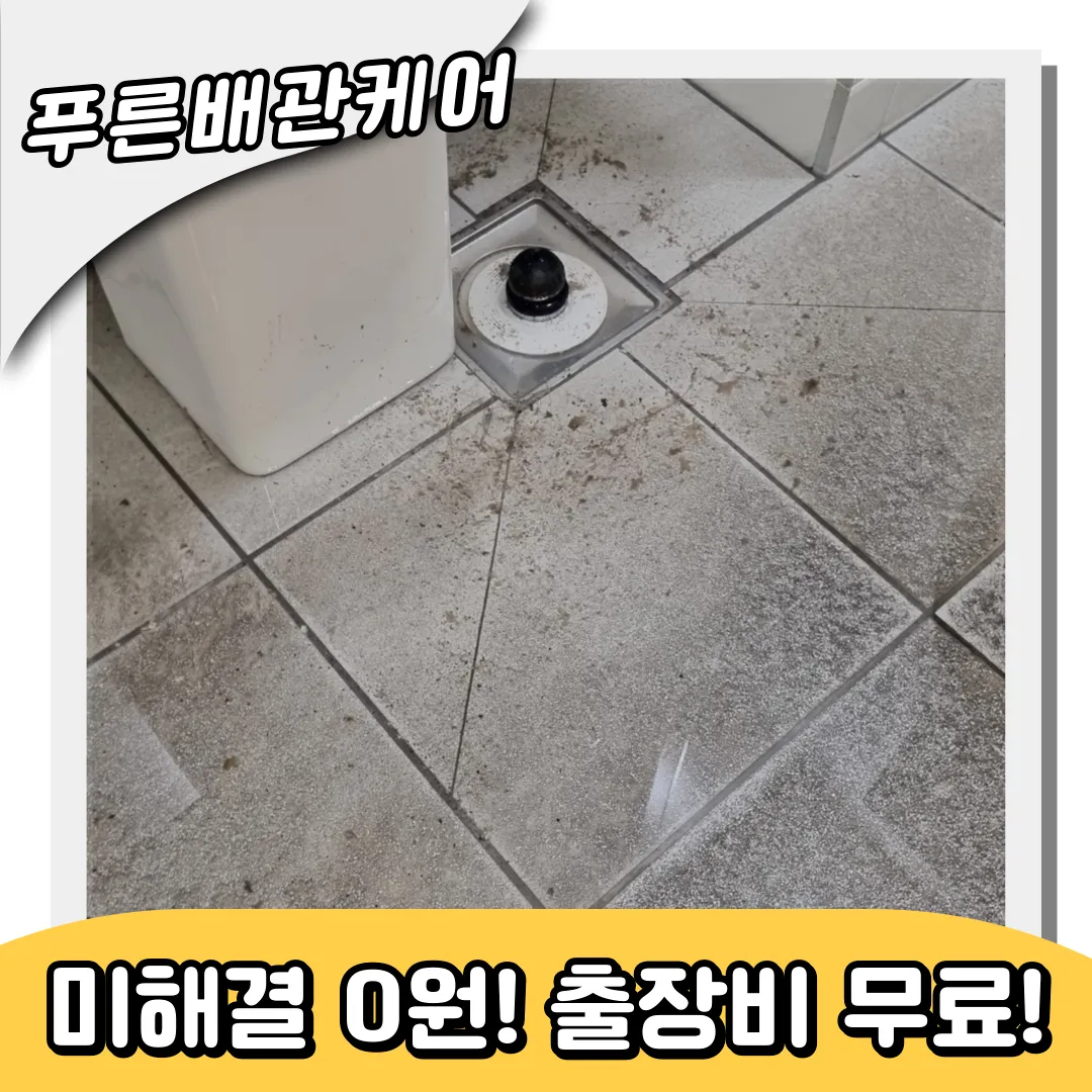 화장실배수구역류