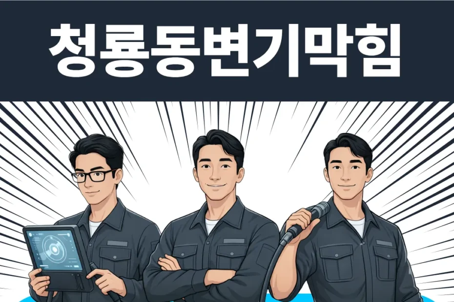 청룡동변기막힘