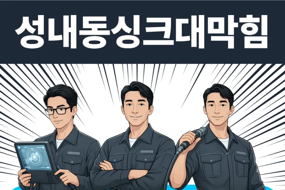 성내동싱크대막힘