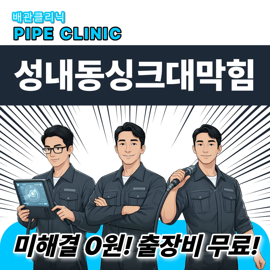 성내동싱크대막힘