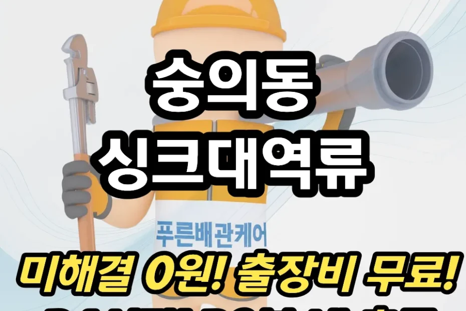 숭의동싱크대역류