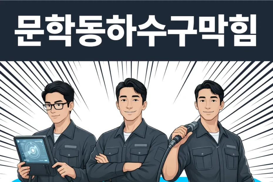 문학동하수구막힘