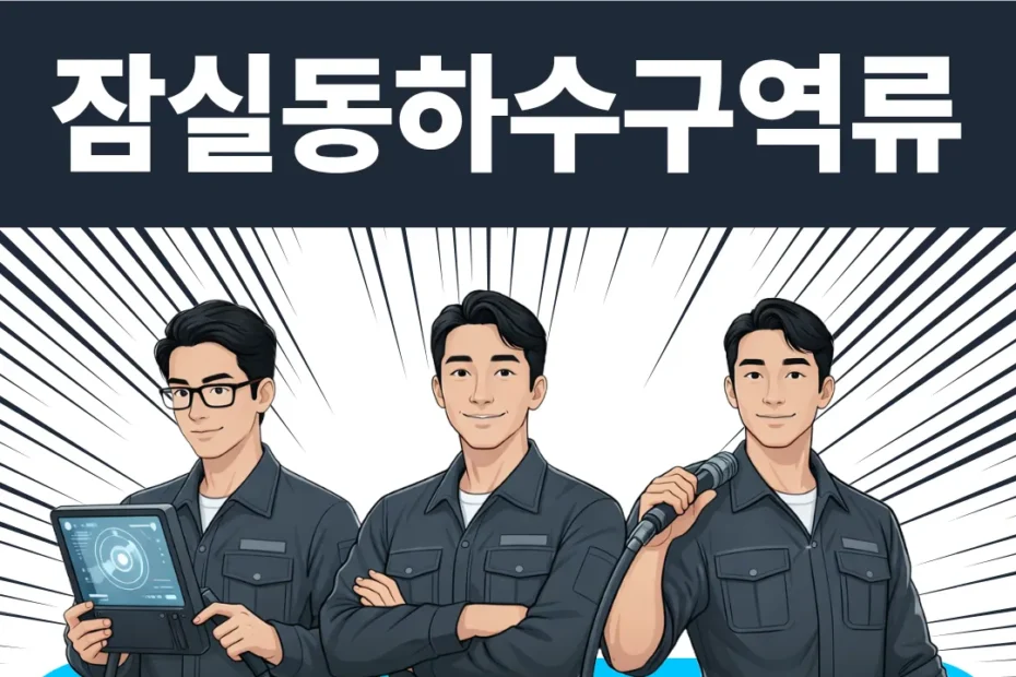 잠실동하수구역류