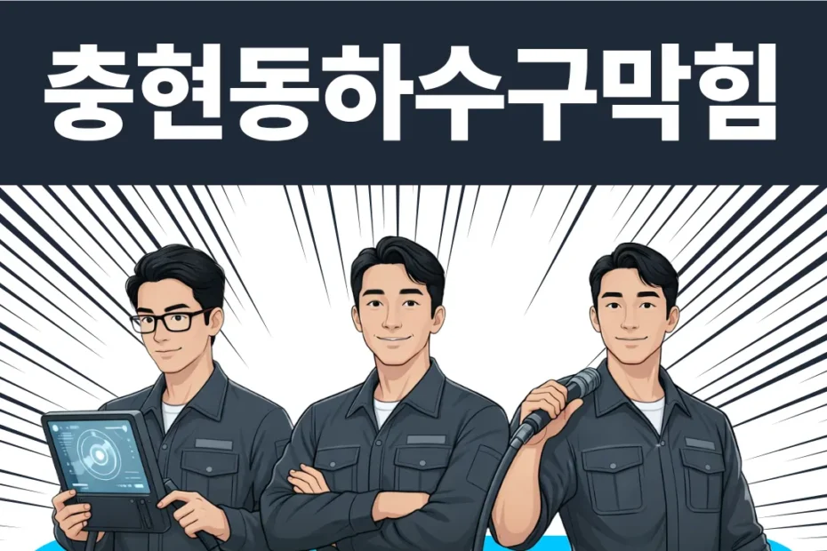 충현동하수구막힘