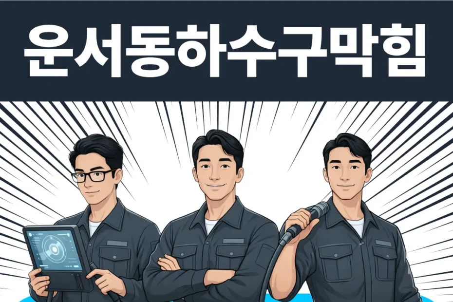 운서동하수구막힘
