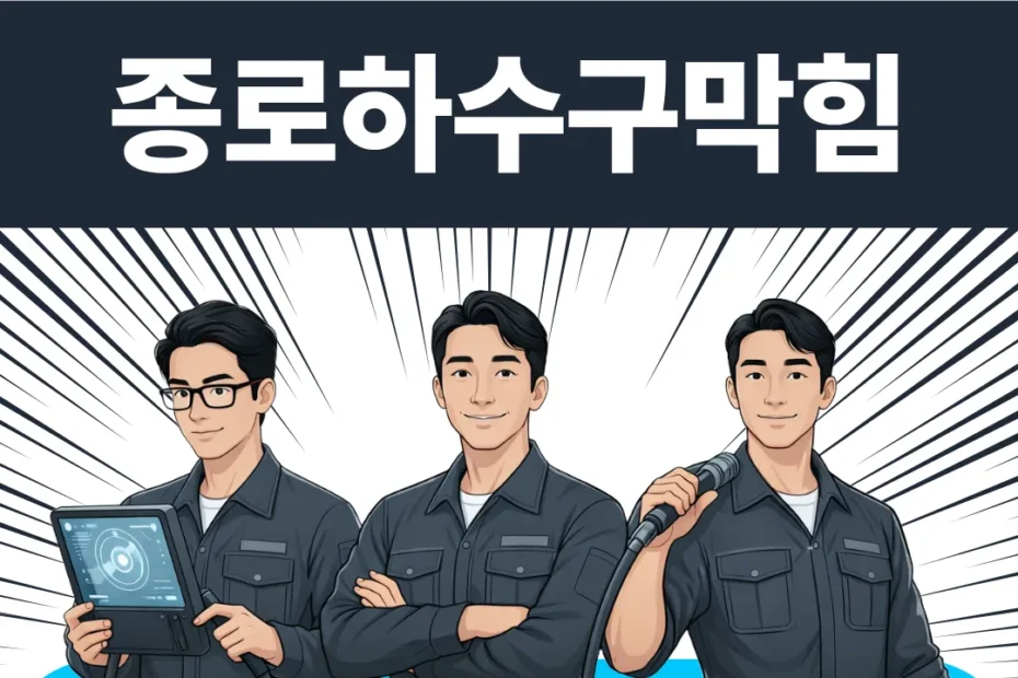 종로하수구막힘