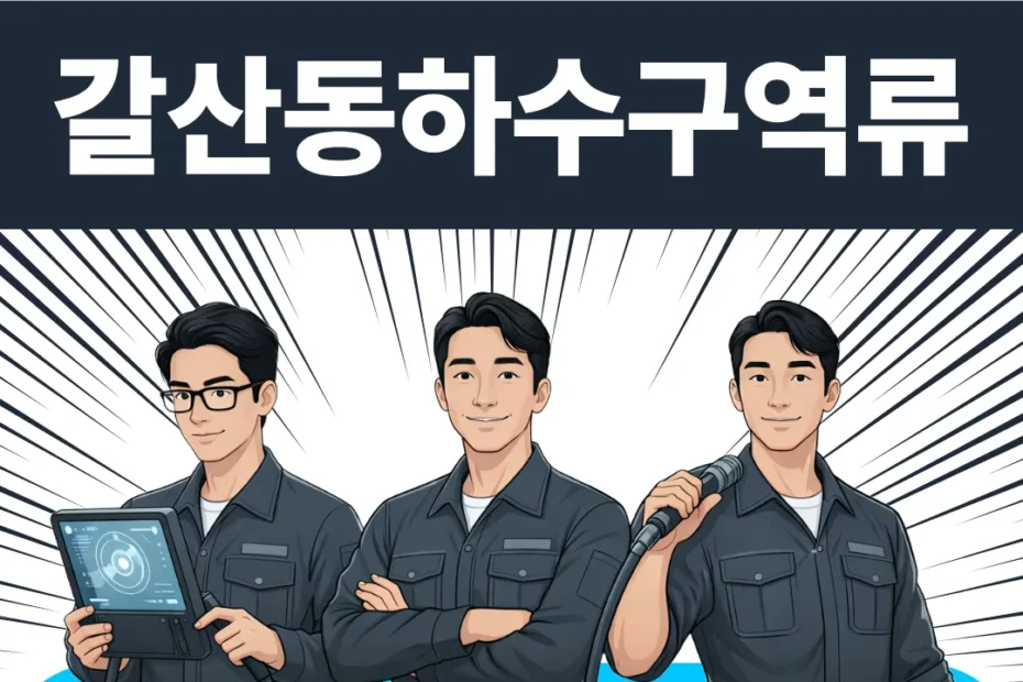 갈산동하수구역류