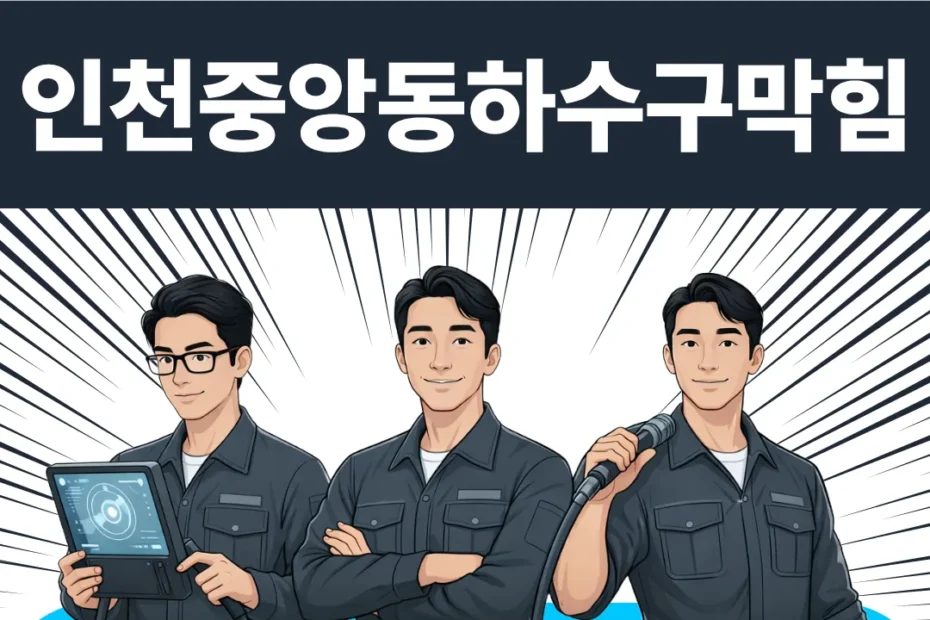 인천중앙동하수구막힘