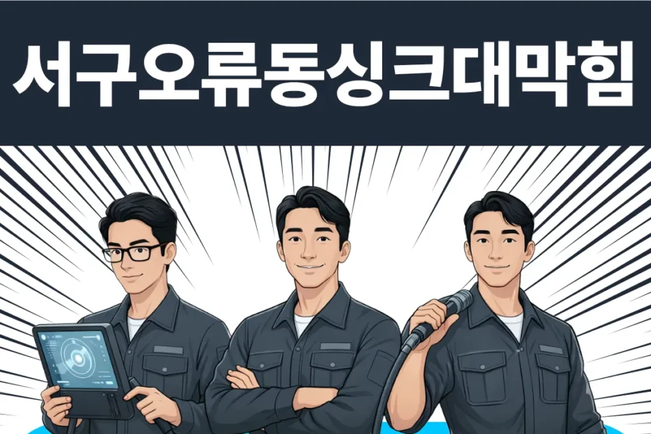 서구오류동싱크대막힘