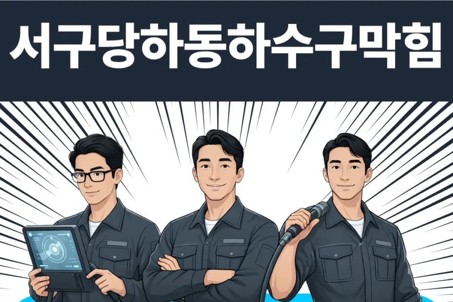 서구당하동하수구막힘