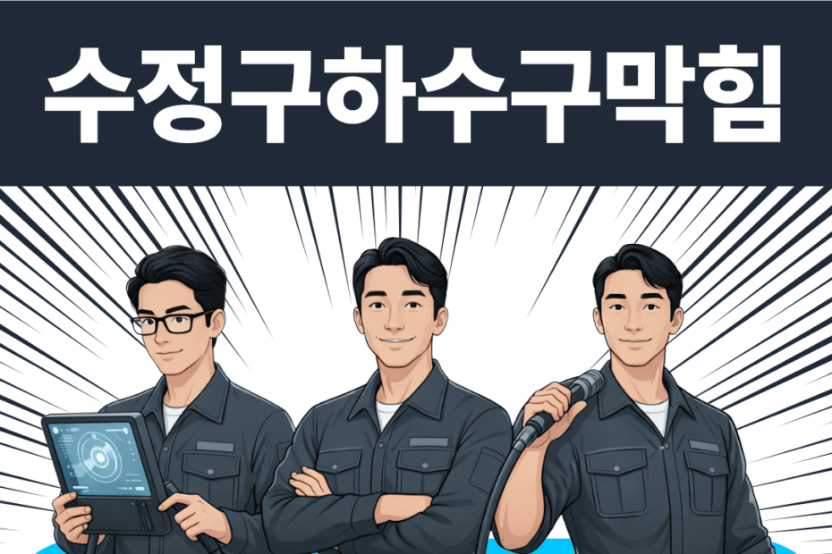 수정구하수구막힘