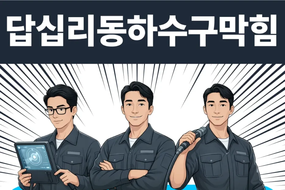 답십리하수구막힘