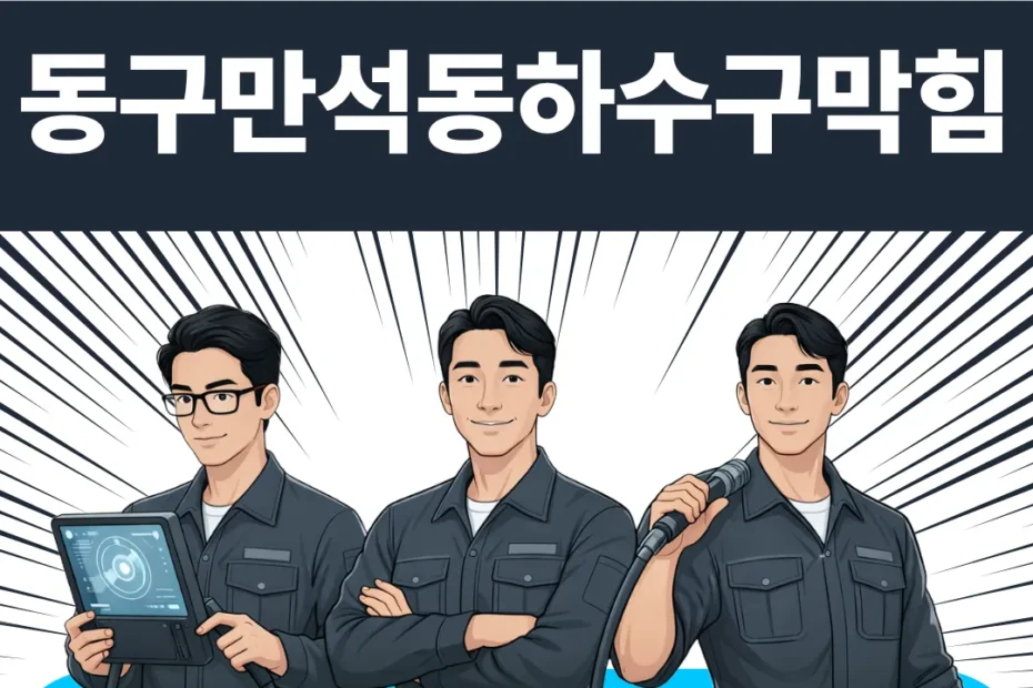 동구만석동하수구막힘