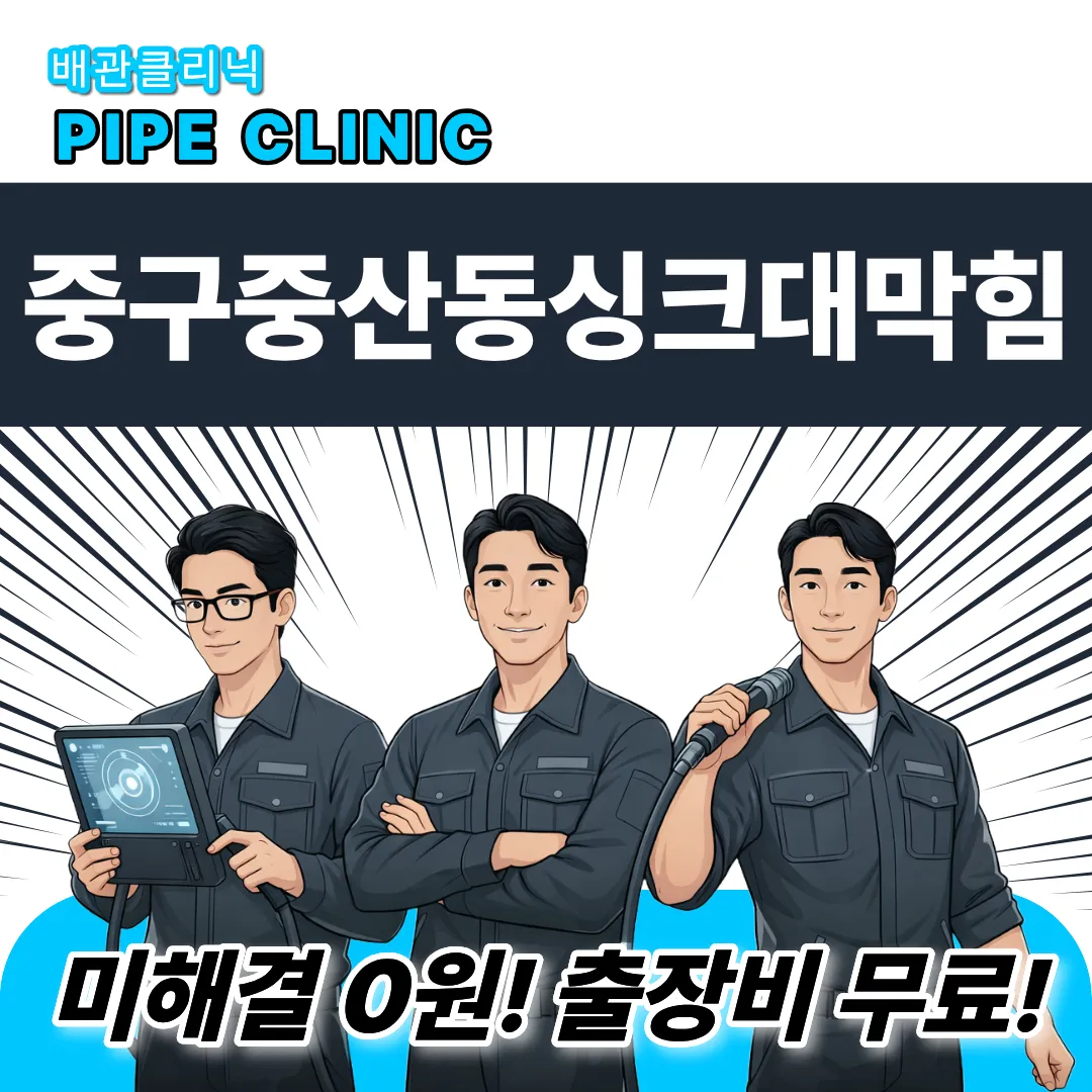 중구중산동싱크대막힘