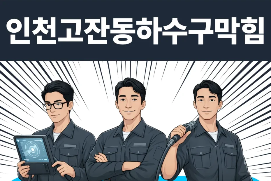 인천고잔동하수구막힘