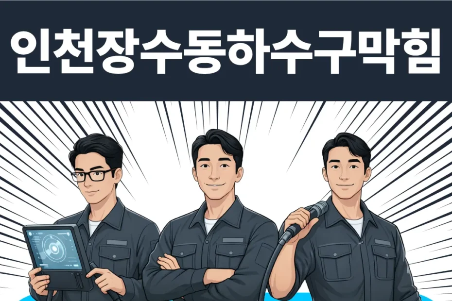 인천장수동하수구막힘