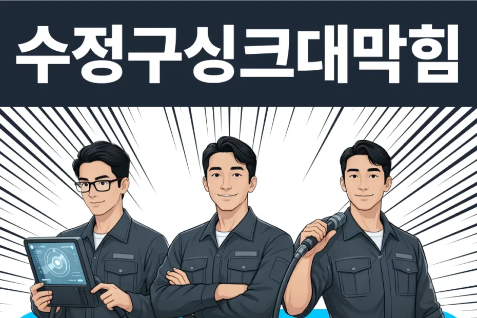 수정구싱크대막힘
