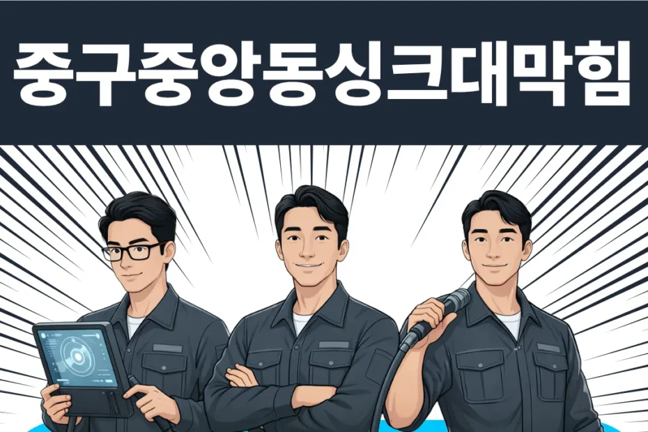 중구중앙동싱크대막힘