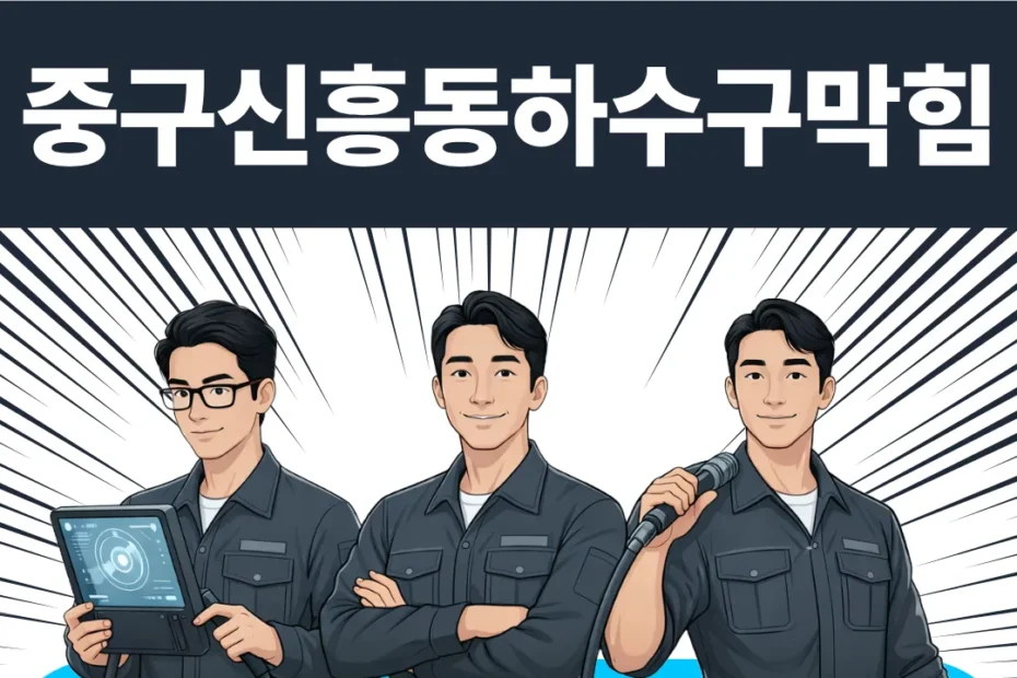 중구신흥동하수구막힘