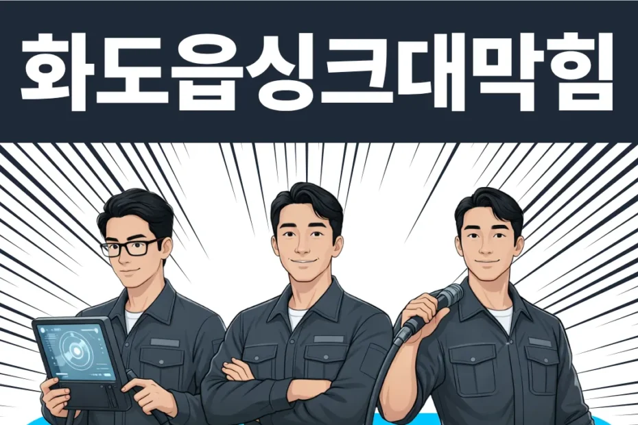 화도읍싱크대막힘