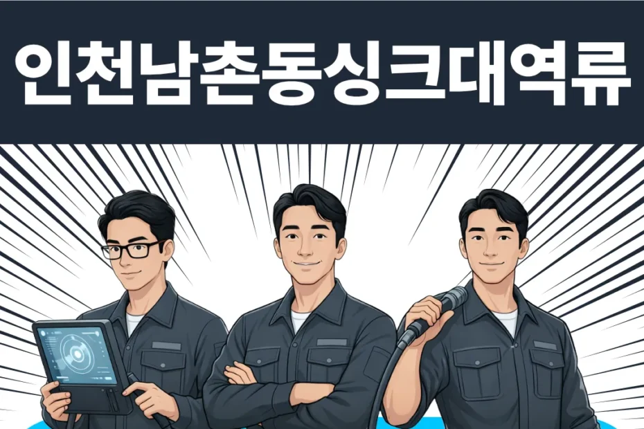 인천남촌동싱크대역류