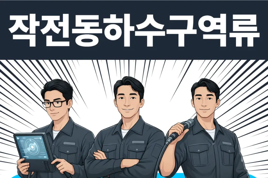 작전동하수구역류