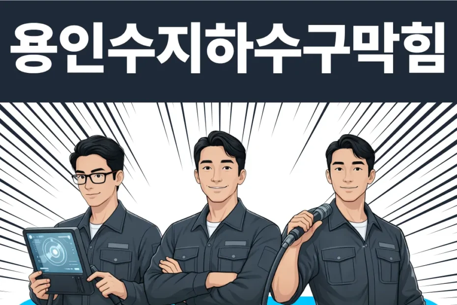 용인수지하수구막힘