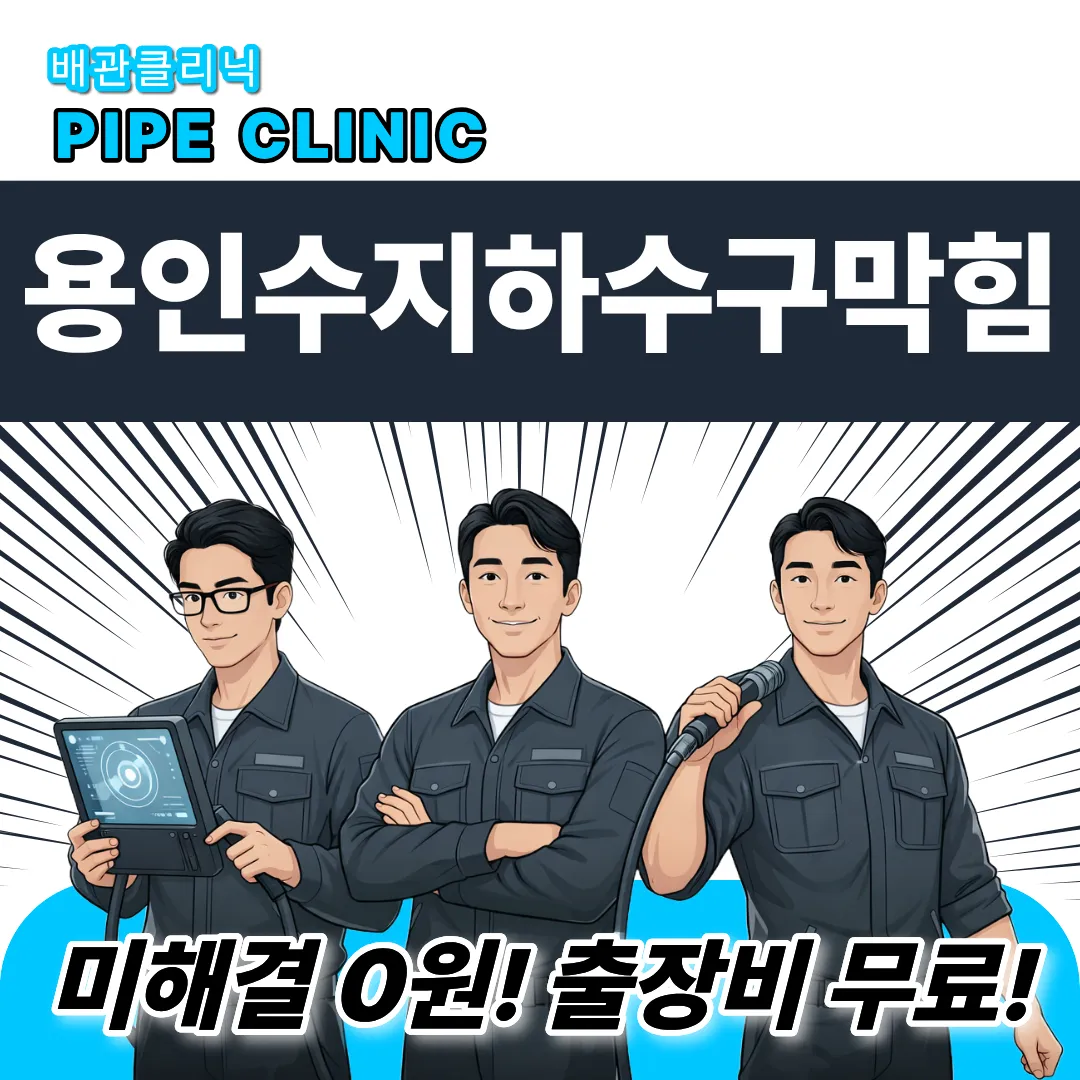 용인수지하수구막힘