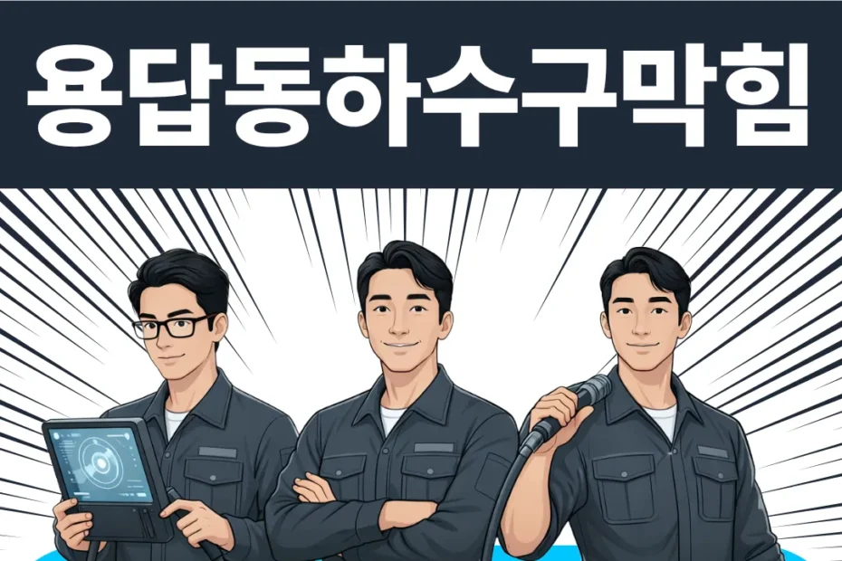 용답동하수구막힘