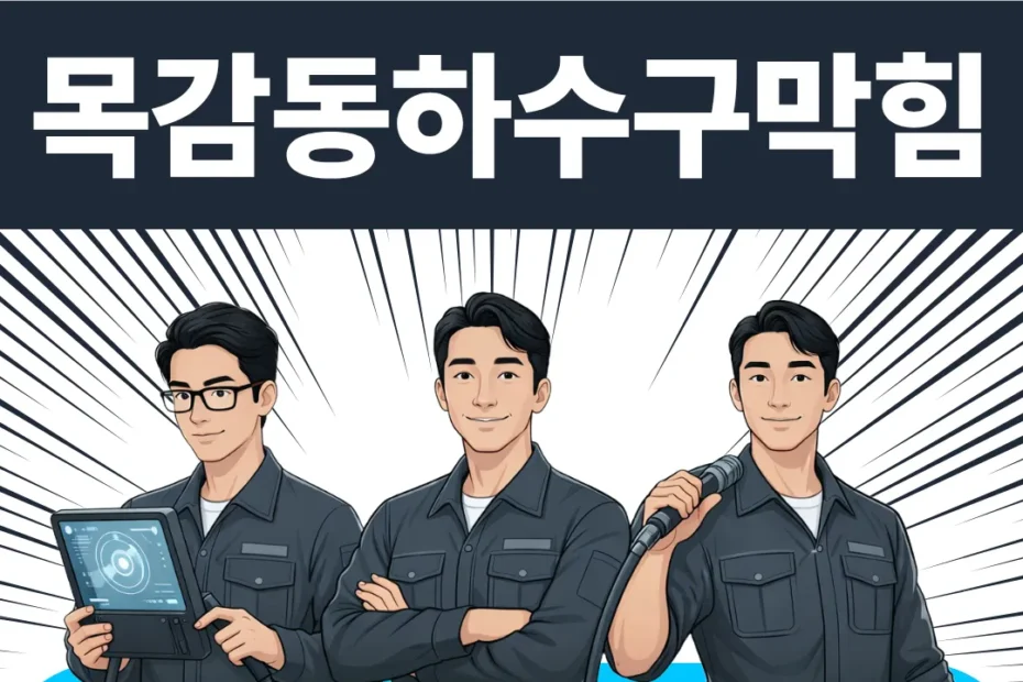 목감동하수구막힘