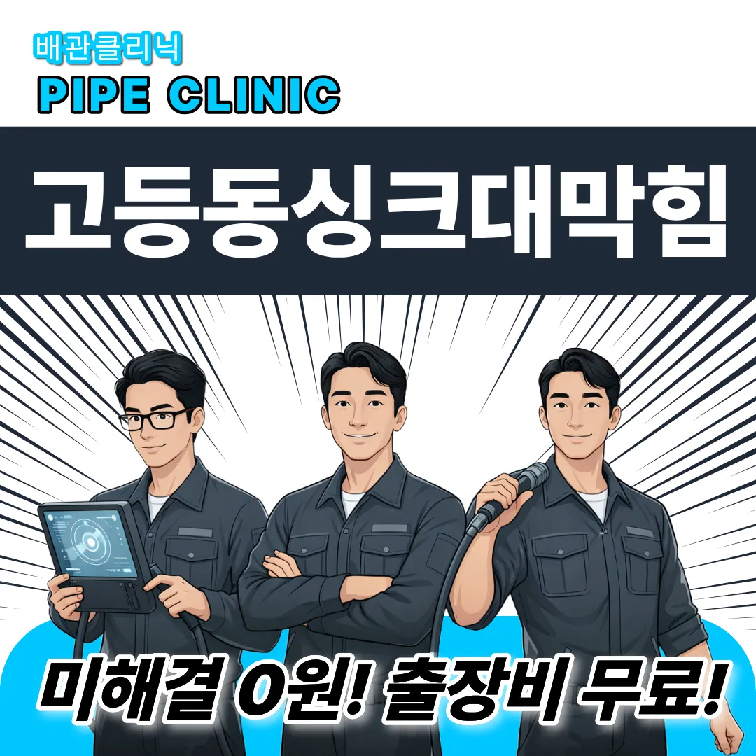 고등동싱크대막힘