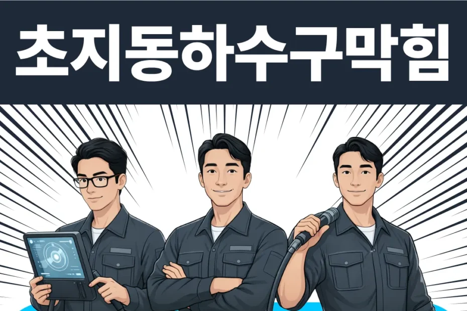 초지동하수구막힘