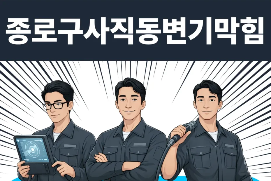 종로구사직동변기막힘