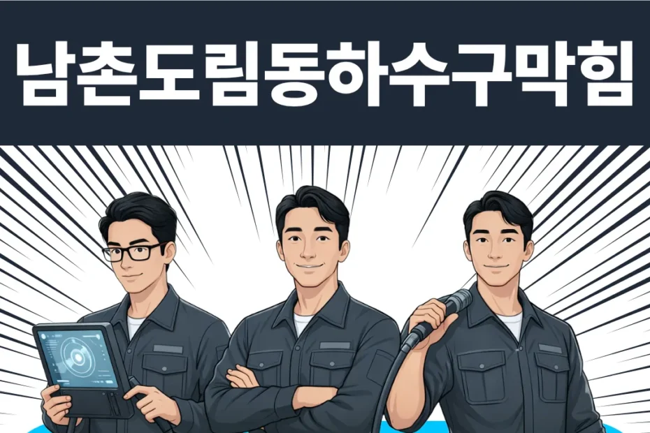 남촌도림동하수구막힘
