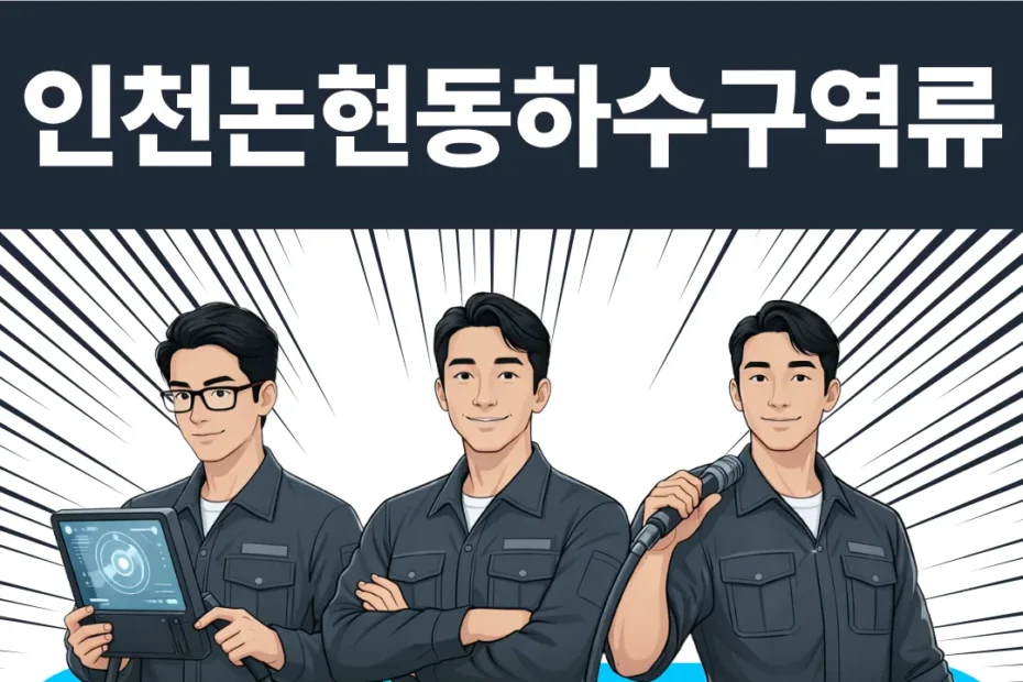 인천논현동하수구역류