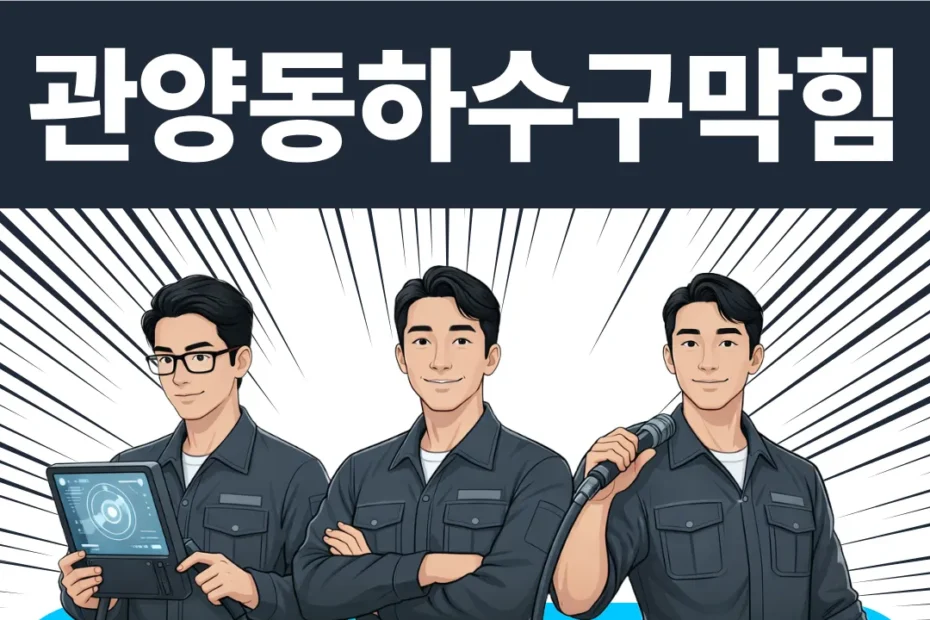 관양동하수구막힘