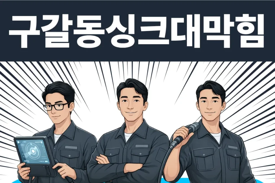 구갈동싱크대막힘