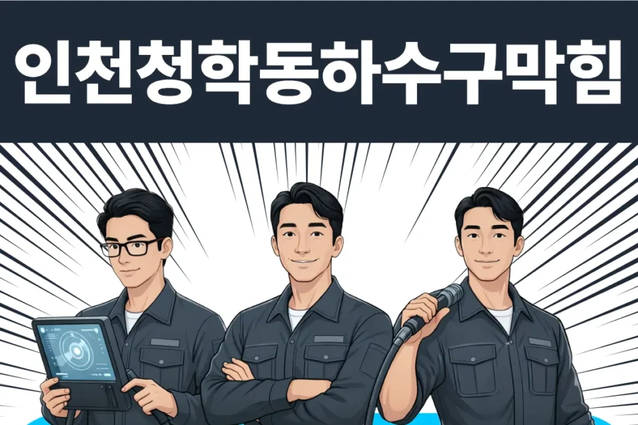 인천청학동하수구막힘