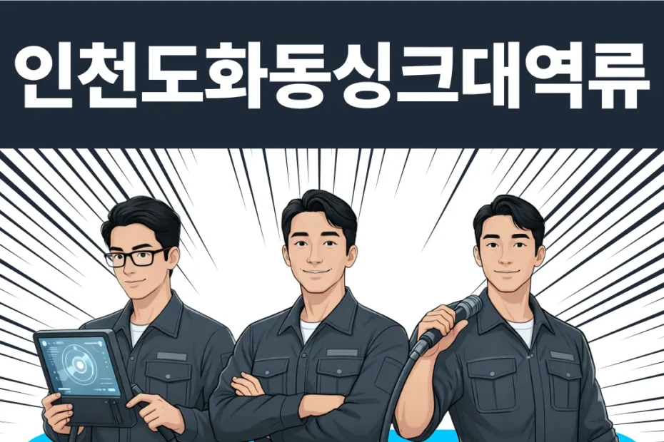 인천도화동싱크대역류