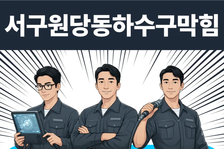 서구원당동하수구막힘