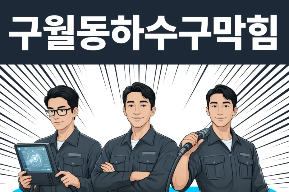 구월동하수구막힘