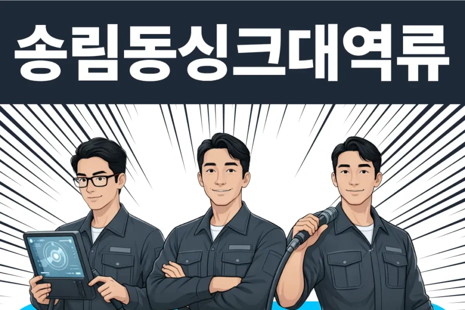송림동싱크대역류