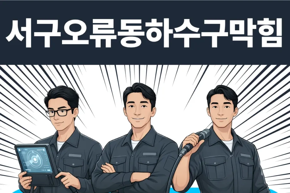 서구오류동하수구막힘